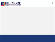 Tablet Screenshot of biltmoreconstruction.com